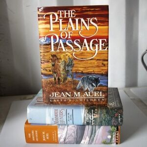 Earth Children Bundle   1st Editions by Jean Auel THe Plains of Passage, The Mam